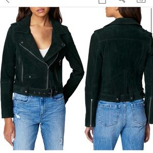 BlankNYC black suede Moto jacket size medium